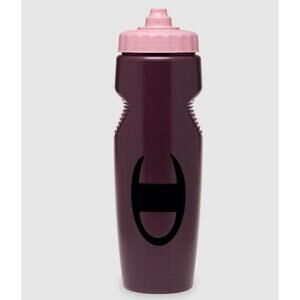 Champion Sports Water Bottle - Burgundy with Pink Cap